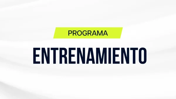 Programa de Entrenamiento en Pádel