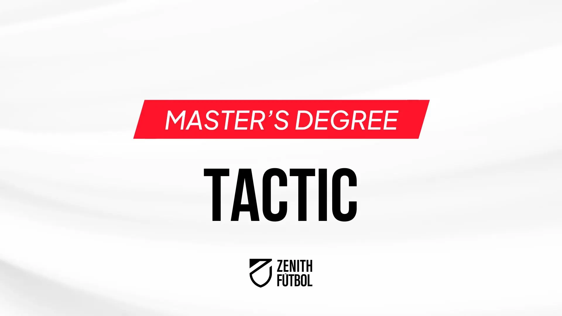 Master’s Degree in Tactical Planning in Football