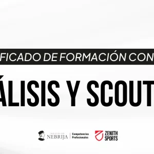Certificado de Formación Continua en Análisis y Scouting en fútbol